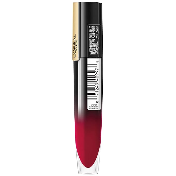 L'Oreal Paris Brilliant Signature Shiny Lip Stain Lipstick, Be Powerful 0.21 Fl Oz.