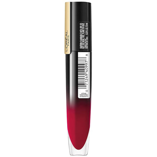 L'Oreal Paris Brilliant Signature Shiny Lip Stain Lipstick, Be Powerful 0.21 Fl Oz.