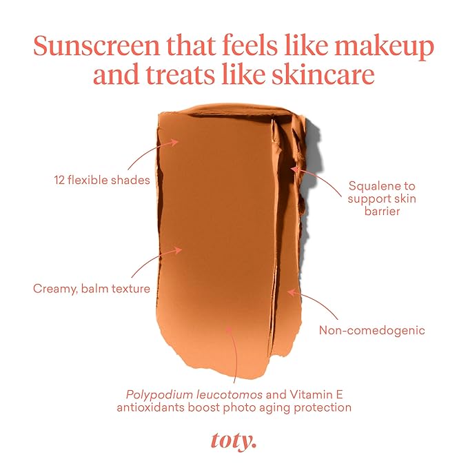Toty by Sofia Vergara - Ilumina CC Creamy Compact SPF 50+ Mineral Broad Spectrum Sunscreen for Face + Ilumina Brush - CC cream foundation with spf 50 - MAKEUP - 5W1 Bundle
