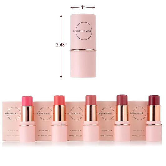 Blush Stick for Cheeks & Lips Multistick Cream Blush- Easy to Apply & Blend- Infused with Nourishing Ingredients for your Skin Compact Travel Size Makeup (Peachy Keen, Small)