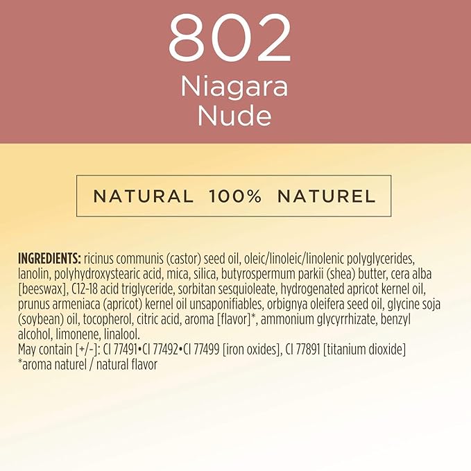 Burt's Bees 100% Natural Glossy Liquid Lipstick, Niagara Nude, 1 Tube