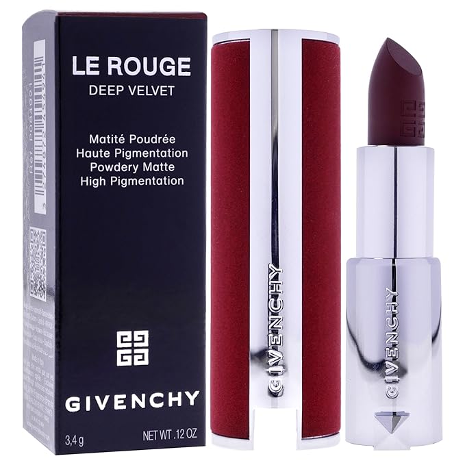 Givenchy Le Rouge Deep Velvet Matte Lipstick - N38 Grenat Fume for Women - 0.11 oz Lipstick