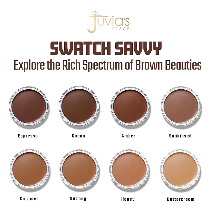 Juvia's Place Bronzed Cream Bronzer - Espresso - Smooth Cream Bronzer Pot for Sun-Kissed Glow & Warmth, Buildable & Blendable Makeup Contour with Long-Lasting Matte Shimmer Finish, Highly Pigmented