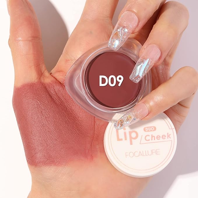 FOCALLURE Velvet-hazy Matte Cheek Lip Mud Dual-use For Lips And Cheek Lip Clay High Pigment Lipstick Blush Lasting Lip Tint
