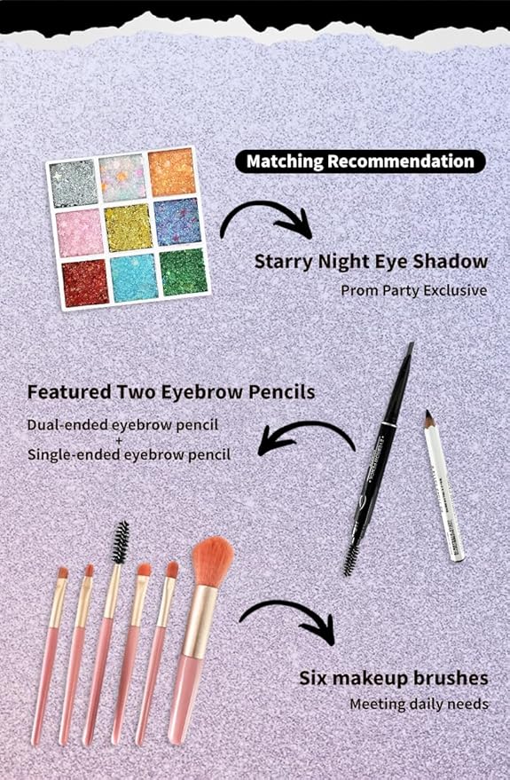 All in One Makeup Kit for Women Full Kit,Make Up Gift Set for Women with 40 Colors Eyeshadow Palette Brush Set&Brow Powder
