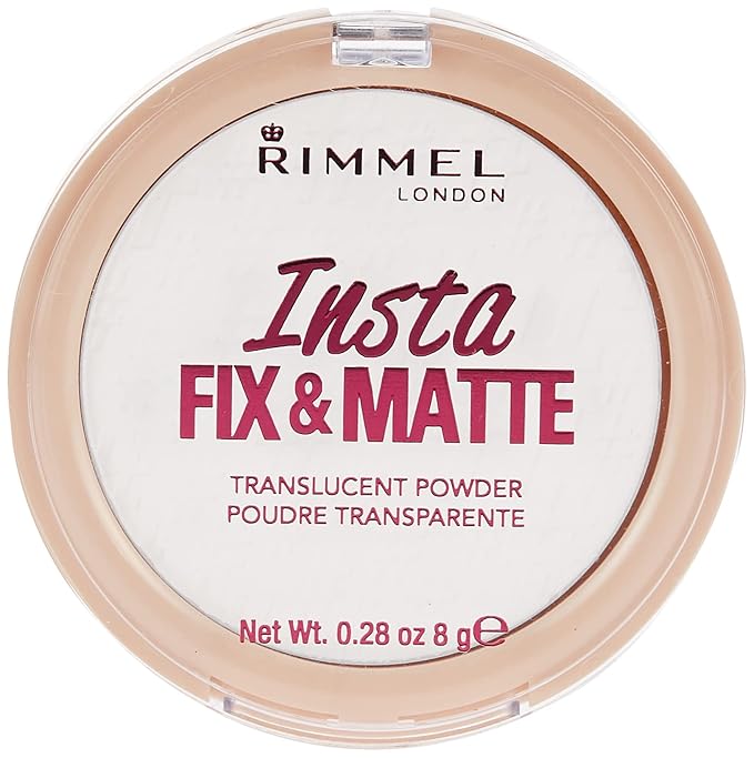 Rimmel Insta Fix & Matte Setting Powder, Translucent, 0.28 Ounce