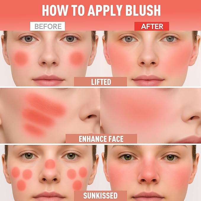 FV Liquid Blush, Long Lasting Buildable Cream Cheek Tint with High-Pigment Color, Weightless Blendable Formula for Natural Dewy Finish (Alice)