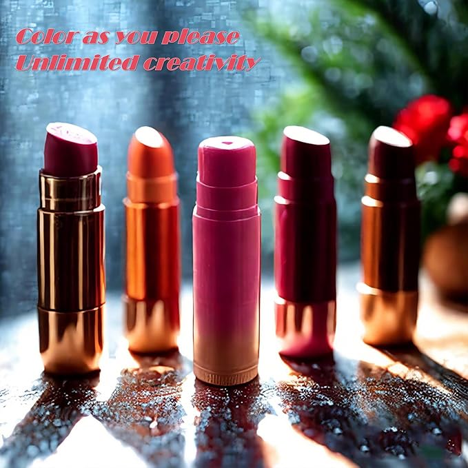 50Pcs Plastic Lip Balm Tube Bottles 5g Empty Lip Gloss Containers Refillable Deodorant Lip Sticks DIY Lip Balm Tube Holders for Homemade Lipsticks, Solid Perfume Comestics 2 Colors (Clear & Black)