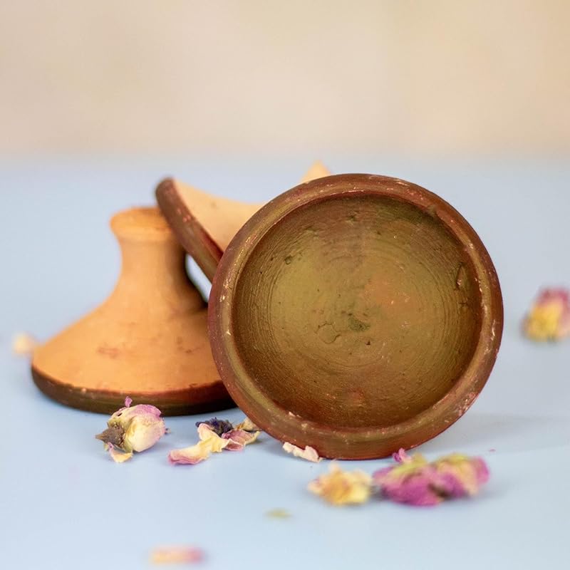 Authentic Moroccan Clay Pot Lip Stain - Traditional Berber Lipstick - Organic, Long-Lasting Lip Color