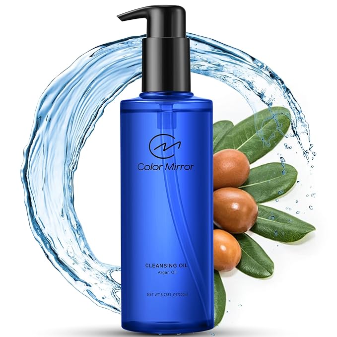 Argan Deep Cleansing Oil, 6.76 fl oz 200ml, Gentle Pore Control, Heavy Makeup Remover