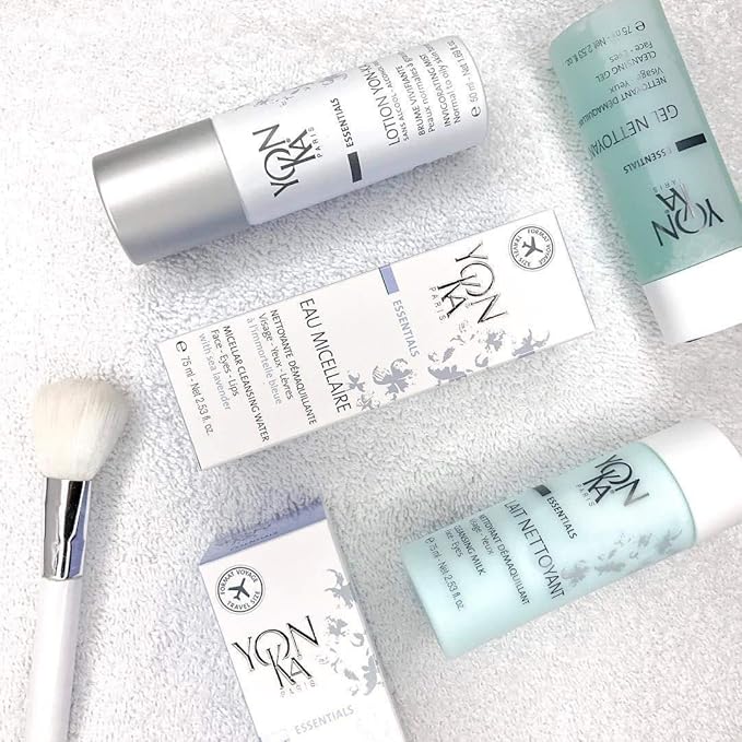 Yonka Cleansing Milk, Gentle Facial Cleanser & Makeup Remover with Eau Micellaire Micellar Water and Cleansing Makeup Remover, Luxury French Skincare, Paraben-Free