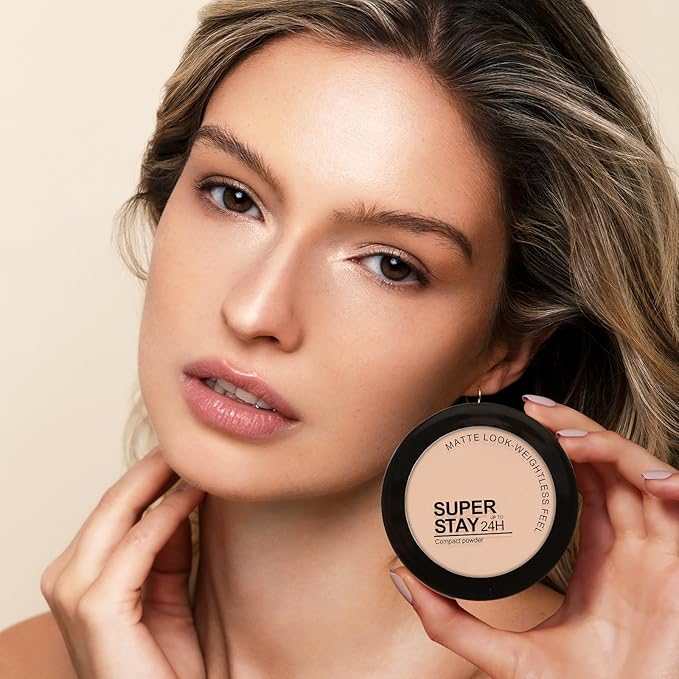Boobeen Oil Control Face Pressed Setting Powder Compact, 24 Hour Long Lasting Translucent Setting Powder, Lightweight Matte Foundation Makeup for Conceal Pores and Lines With Puff and Mirror