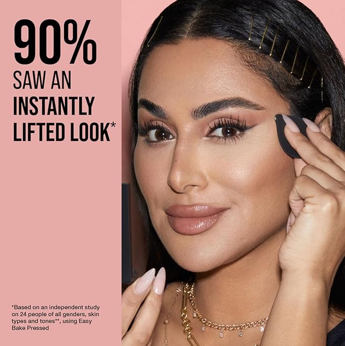 HUDA BEAUTY Easy Bake and Snatch Pressed Talc-Free Brightening and Setting Powder Cupcake
