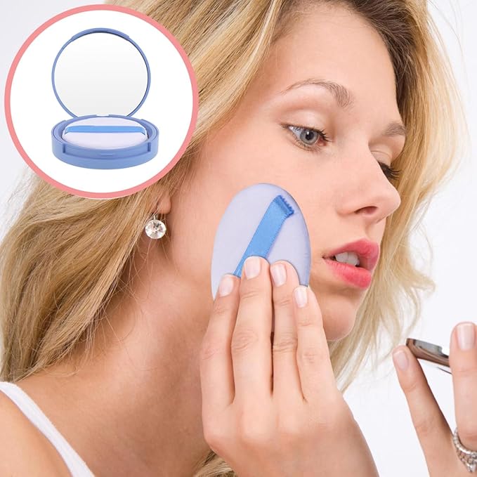 NOLITOY Matte Pressed Powder Compact for Makeup, Oil Control Face, Finish, Lightweight, Waterproof Setting Powder