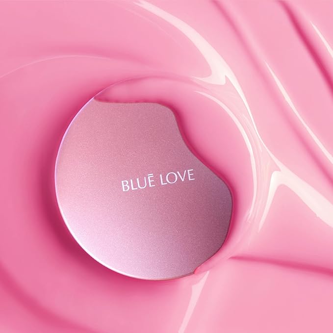 BLUE LOVE Cushion Liquid Blush - Silky Cream Formula for Cheeks, Natural Glow Makeup with Sheer Finish, for Contouring and Highlighting (03#Pink Peony)