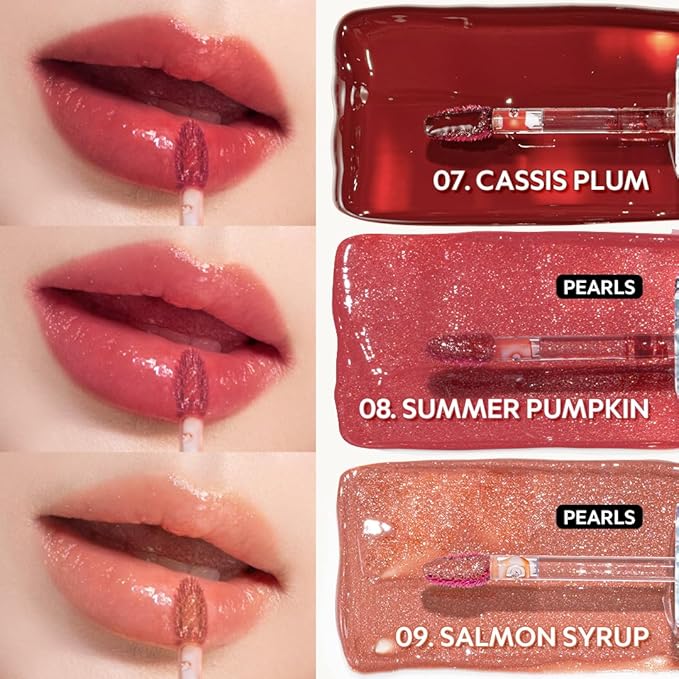 TIRTIR Waterism Tinted Lip Gloss #09 Salmon Syrup, 0.14 Fl Oz – Kiss Ready Lipgloss, 12H Long Lasting Non Sticky Natural Tinted Glow Korean Multiuse Cheek and Lip Tint for Women gift