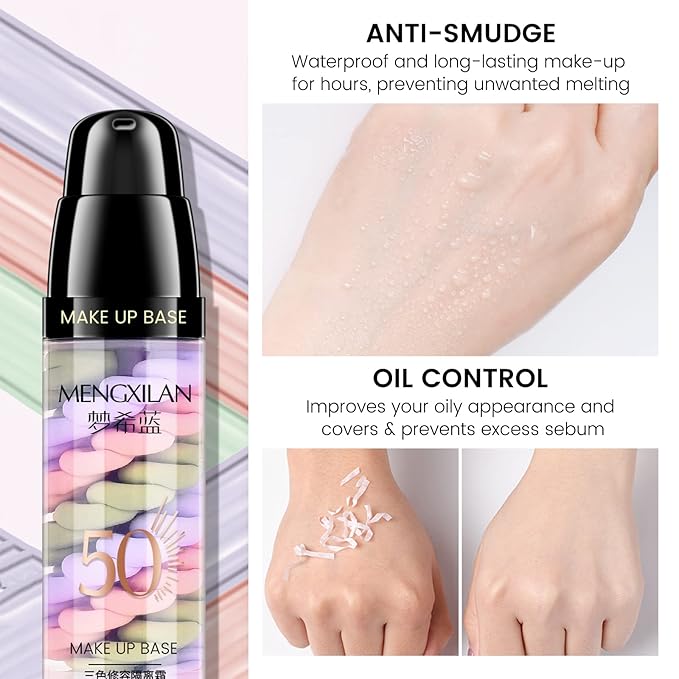 Ownest Pore Primer,Color Correcting Facial Serum,Face Makeup Primer Base,Isolation Cream,Invisible Pore,Moisturizing Essence Concealer Foundation-40G
