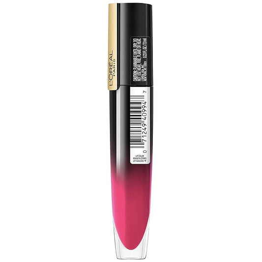 L'Oreal Paris Brilliant Signature Shiny Lip Stain Lipstick, Be Cheerful 0.21 Fl Oz.