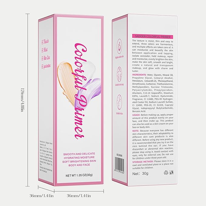 One Step Poreless Face Primer,Hydrating Face Primer For Smoothing Skin, Makeup Base, Fills In Pores & Fine Lines, Cruelty-Free, Lightweight and Non-greasy Translucent Finish
