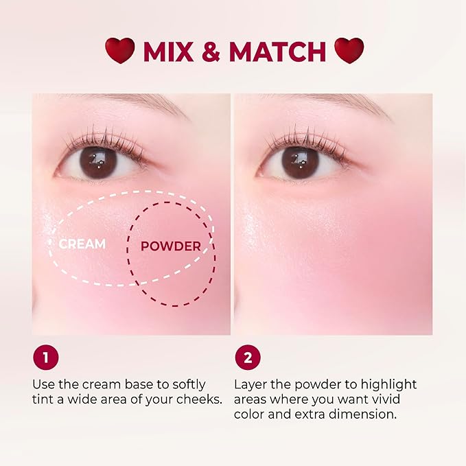 COLORGRAM TINTIN DORY DUO BLUSHER 05 RED HEART DUO