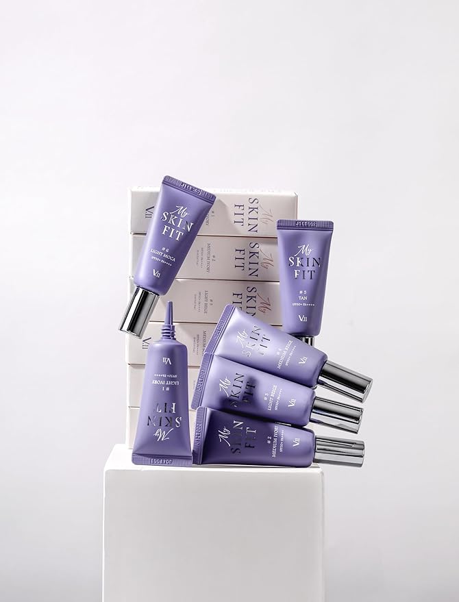 My Skin Fit BB Cream (Tan) Korean Blemish Balm Youthful Appearance with Adenosine & Collagen Booster 0.67 fl oz