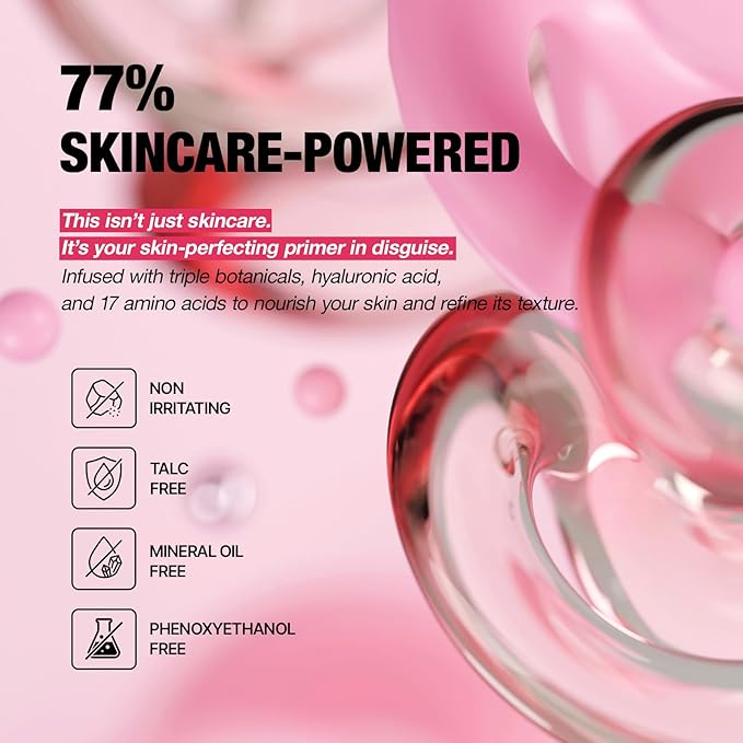 Delicate Silk Veil Art Primer - Korean Makeup, Poreless Matte Makeup Primer for Oily Skin (Lightweight, Hydrating), Blurring Pore Filler, Smooths fine lines,Long-Lasting Blur Effect, 1.01FL. Oz.