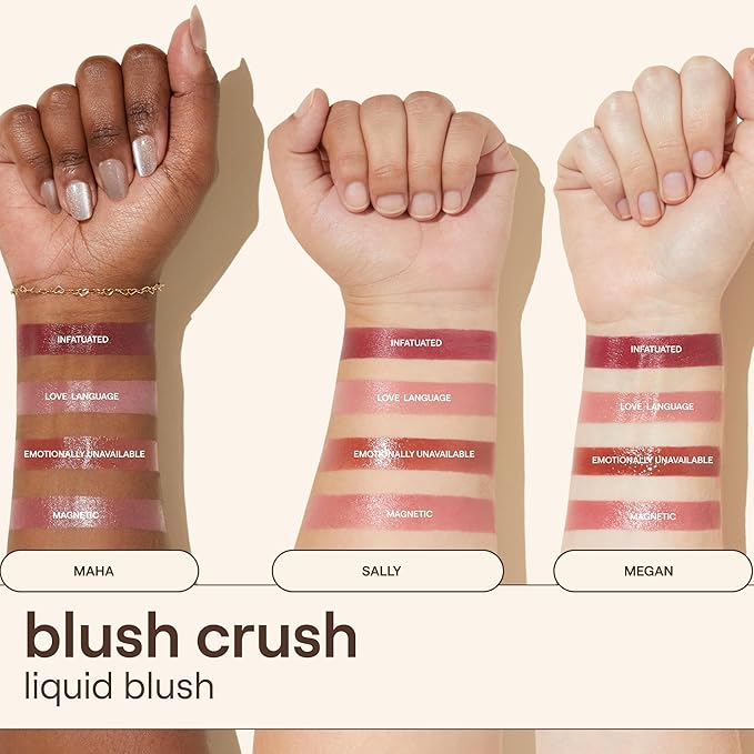 Live Tinted Blush Crush - Creamy Liquid Blush for All Skin Tones, Skincare-Powered With Peony Extract, Aai Fruit Oil, and Vitamin C Infused, 1 oz - Dusty Rose