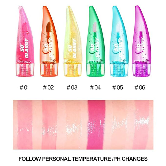 Lip Glow pH Lip Color Changing Lip Gloss - Thermal Discoloration, Tinted Plumping Lip Oil with Long Lasting Moisture & Natural, Radiant Finish(#03)