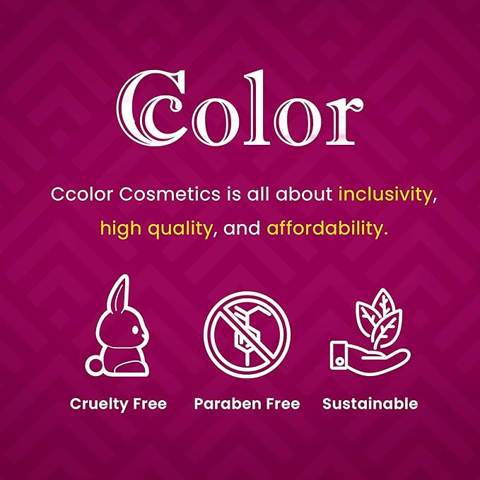 Ccolor Cosmetics Empowered Excellence, 14-Color Eyeshadow Palette, Highly Pigmented, Long-Wearing, Easy-to-Blend, Pink, Mauve, & Neutral Eye Shadow, Professionally Formulated Eye Makeup