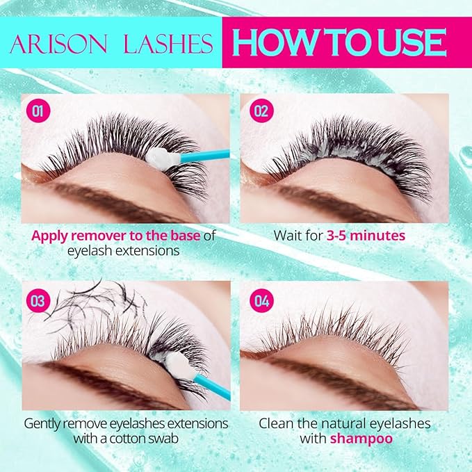 ARISON LASHES Lash Remover For Eyelash Extension Cream Remover Low Irritation Cream Remover for Sensitive Skin Fast Dissolution Professional Eyelash Extensions Salon Use(Unscented)