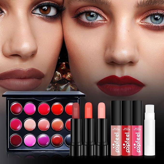 Makeup Set Box, Festival Surprise Assortment Gift with Professional Makeup Products, Cosmetics Set Party Favors for Women Girls Teenager, Vegan & Cruelty-Free, Set B