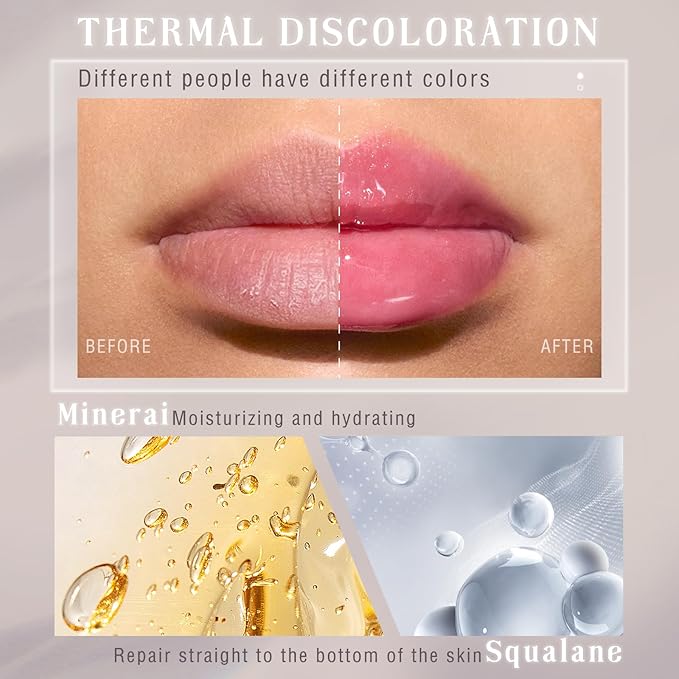 Moisturizing Color Changing Blush Stick Magic Ph Temperature Change Clear Glassy Cream Blusher for Cheek Tint Lip Gloss Multi Use Transparent Rubor Rouge for Face Makeup Glossy Shinny Finish