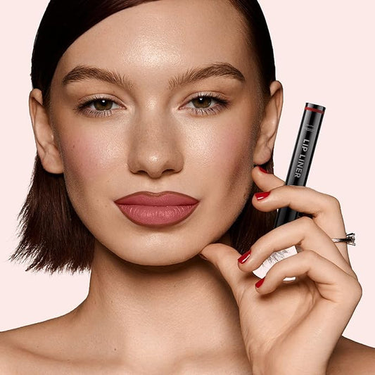 Lip Liner - Tattoo Peel Off Lip Stain, Long-Lasting Moisturizing Lip Tint, Waterproof Nourishing Lip Liner with Matte Finish, Create Natural Lip Color for All Skin Tones (Rose)