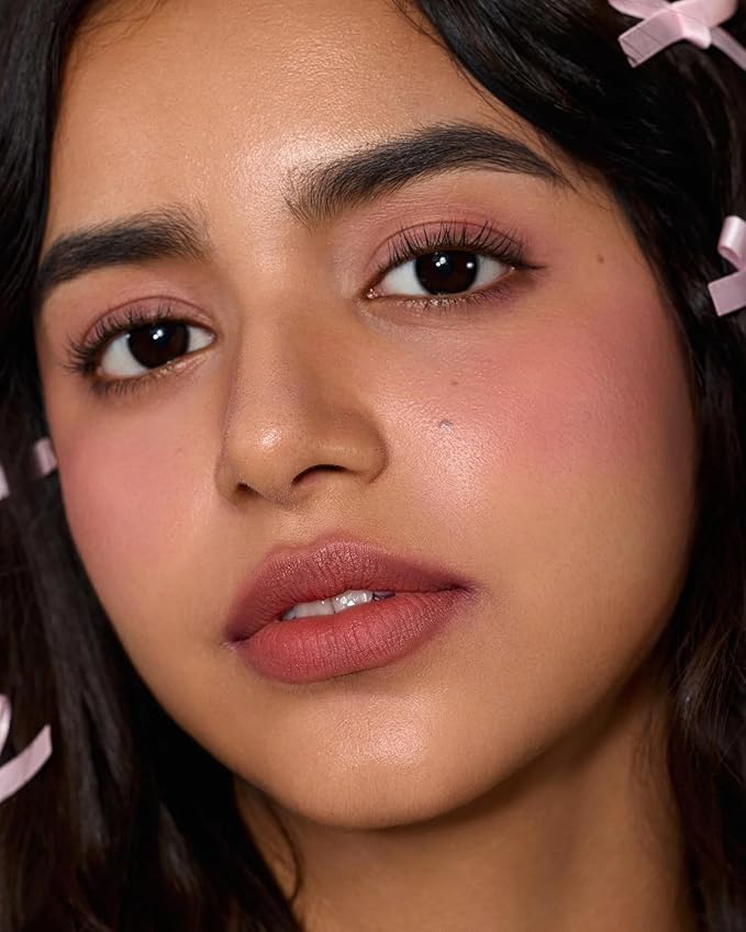 Flower Knows Strawberry Cupid All Day Glow Liquid Blush,Water- & Sweat-Resistant Blush for Cheeks,Blendable Dewy Finish with Hydrating Formula(05 Rum Cocoa,0.25 Fl Oz)