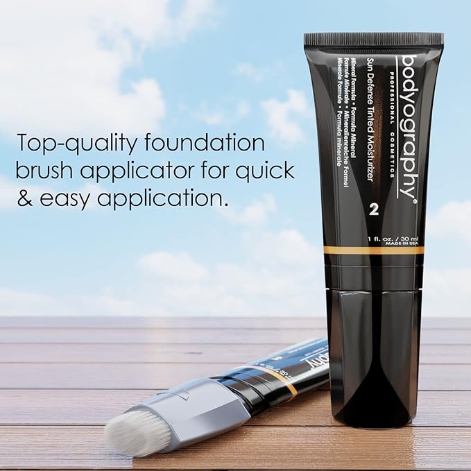 Sun Defense Tinted Moisturizer - Medium by Bodyography for Women - 1 oz Makeup