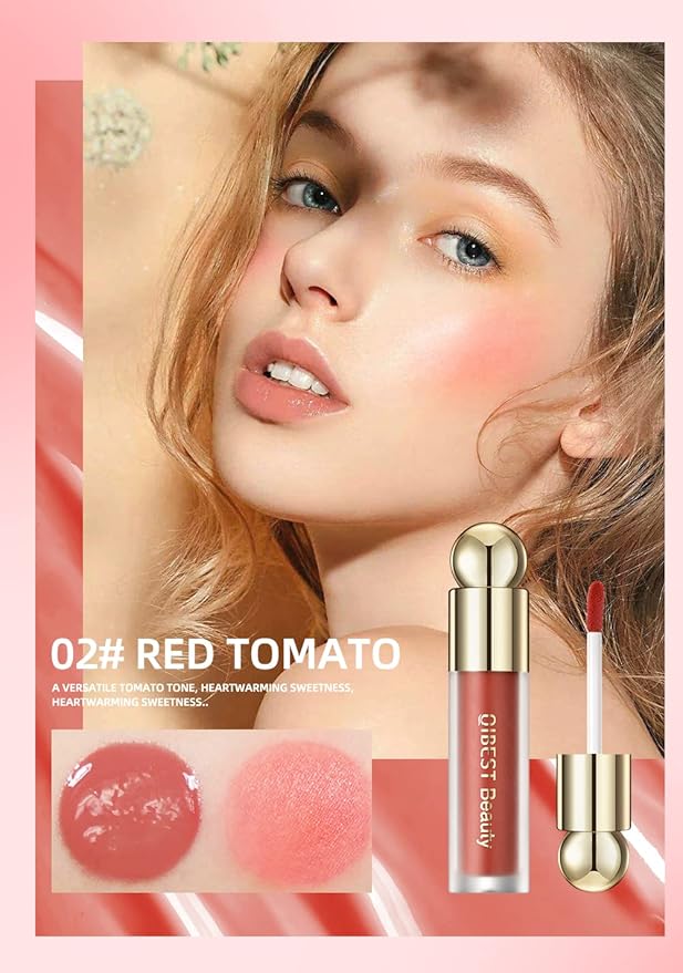 Liquid Blush Makeup, Weightless and Blendable Liquid Blush Wand for Cheeks - Long-Lasting Skin Tint Makeup with Natural-Looking, Radiant Glow - Perfect for Creating Soft and Healthy Flush (01# MORNING ROSE)
