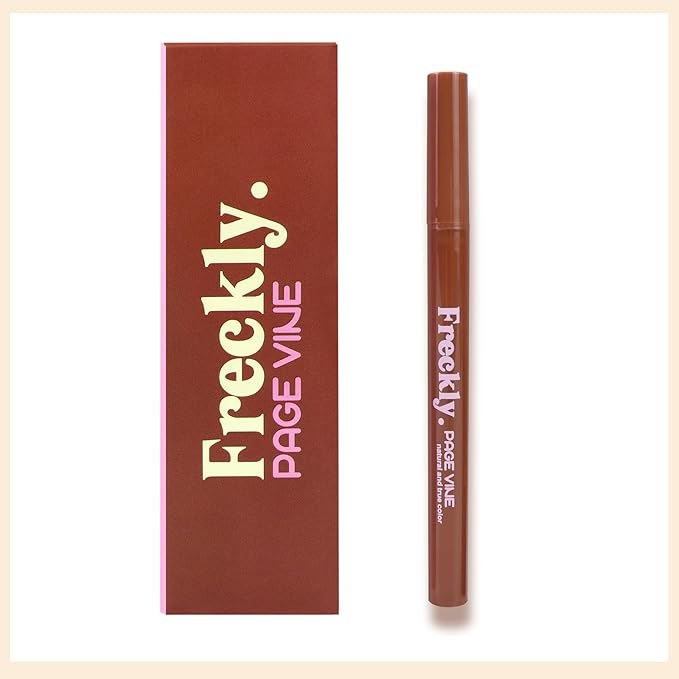 Freckle Pen,Faux Freckle Stamp Waterproof,Fake Face Freckles Stain Makeup Long Lasting Quick Dry,Natural Lifelike Soft Dot Freck Pen 2PCS-03 Dark