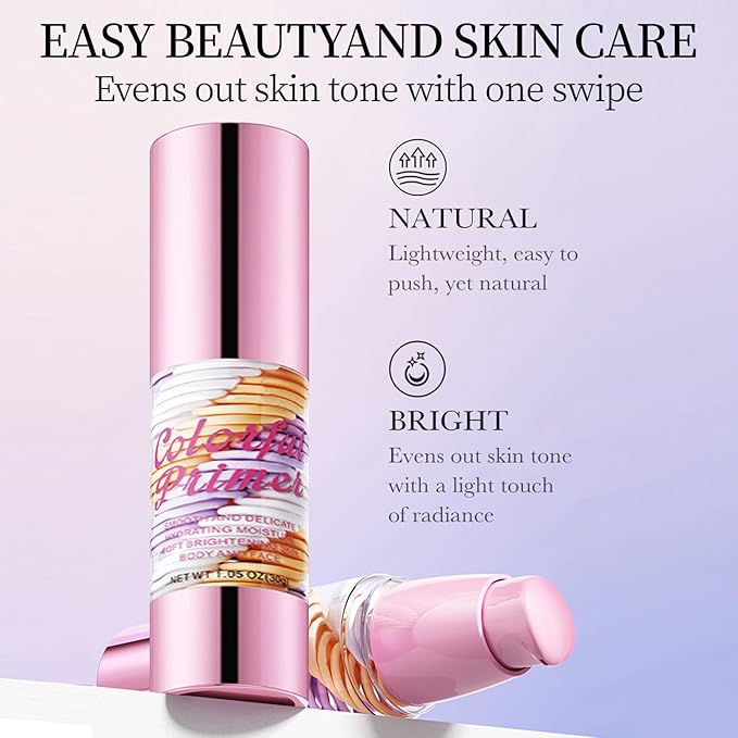 TBTFW One Step Color Corrector, 3 In 1primer for Face Before Makeup, Oil Control Waterproof & Sweat-Proof, Suitable for All Skin Types