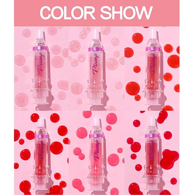 3 Colors Lip Plumping Booster, Spicy Lip Plumper Gloss Lip Plumping Oil, Ultra-Hydrating Nourishing Plump and Pout Lip Plumper, Glossy Finish Fuller Natural Lip Makeup Mother's Day Gifts-01#02#06#