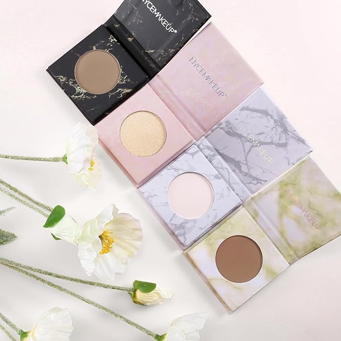 Matte Contour Palette - Face Sculpting Grey Contour Powder for Light Fair Skin, Cool Toned Face Bronzer Makeup Contouring, Buildable Matte Bronzer - 02#Dark Brown