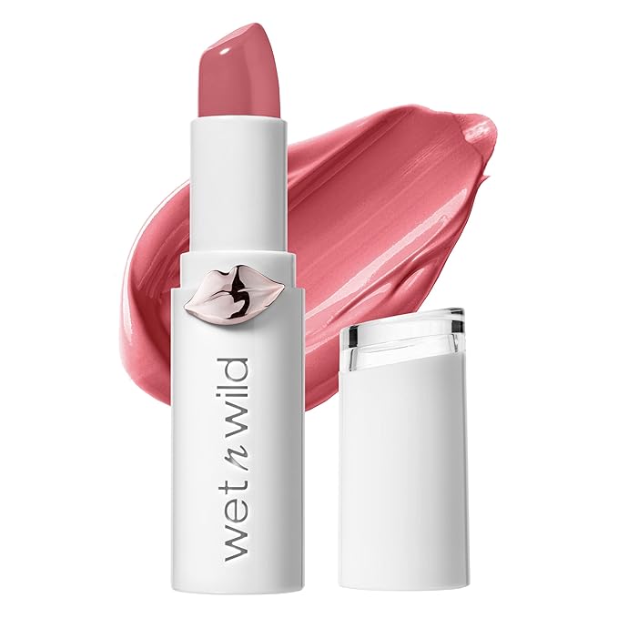 wet n wild Color Icon Blush Bed of Roses, Mega Last High-Shine Lipstick Pinky Ring Cruelty-Free Makeup Bundle