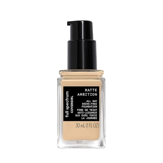 COVERGIRL Matte Ambition, All Day Foundation, Light Neutral 1, 1.01 Ounce
