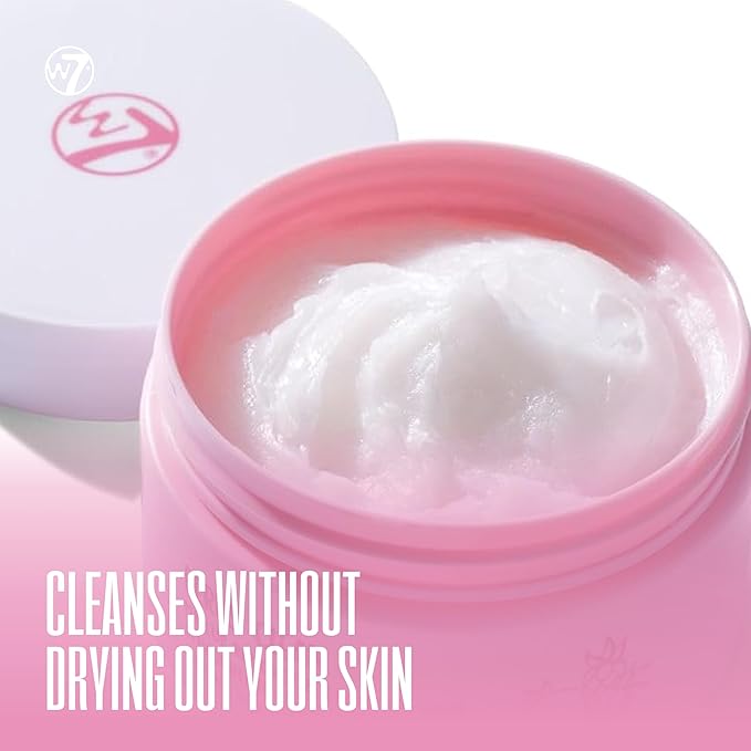 W7 Berry Clean Makeup Melt Set – Cleansing Balm & Remover Pad for a Berry Fresh Glow! - The Ultimate Makeup Melting Dream Team! - Gentle, Hydrating & Effortless