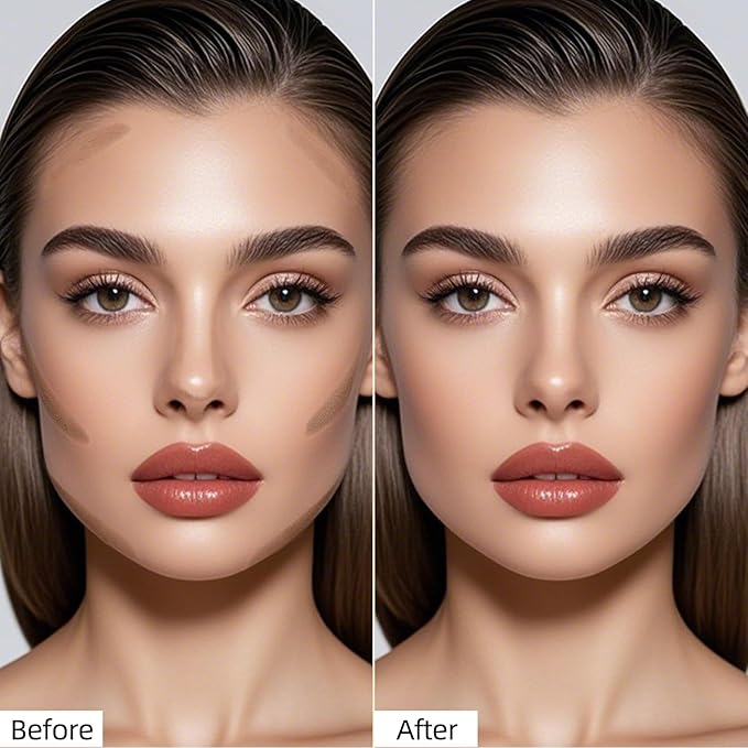 Erinde Cream Contour Bronzer Stick, Natural Finish Contouring Stick, Blendable & Smooth Matte Bronzer Stick, Waterproof & Long Lasting Face Shaping Makeup, 01 Warm Tone