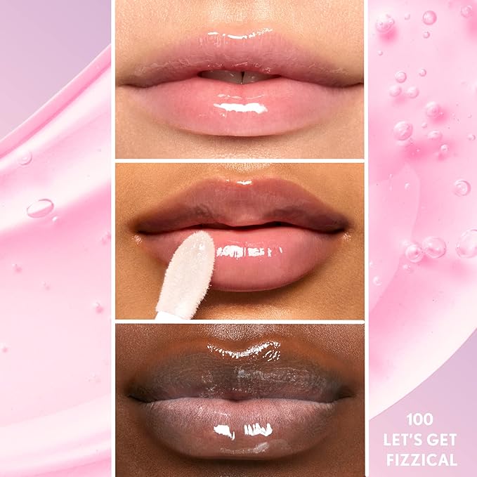 COVERGIRL Clean Fresh Yummy Lip Gloss, Sheer, Natural Scents, Vegan Formula - Let’s Get Fizzical