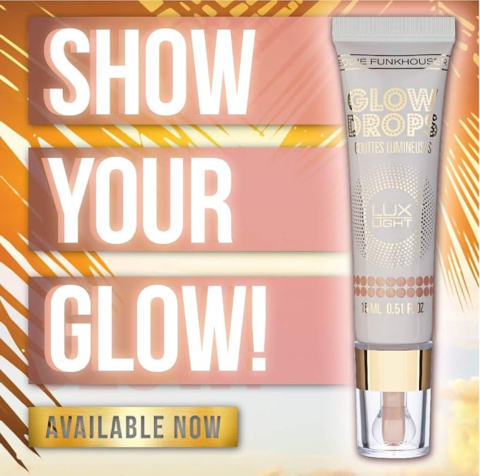 EDDIE FUNKHOUSER Luxlight Glow Drops Liquid Highlighter Makeup, Illuminator for Radiant Skin