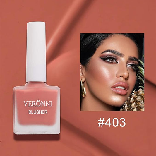 VERONNI Liquid Blush- Fruit Juice Liquid Blusher, Natural Look Face Blush Waterproof Long Lasting Blushes,Cruelty-Free for a Shimmery Finish (#403)