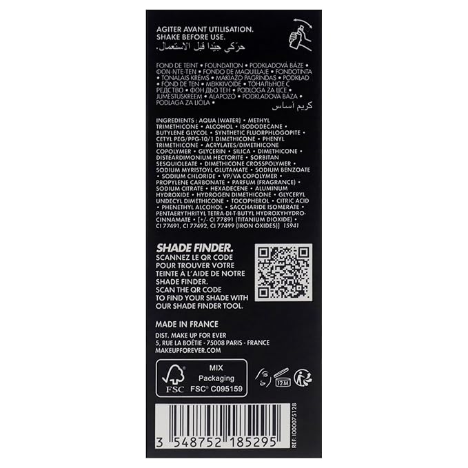 HD Skin Undetectable Longwear Foundation - 2R28 by Make Up For Ever for Women - 1 oz Foundation