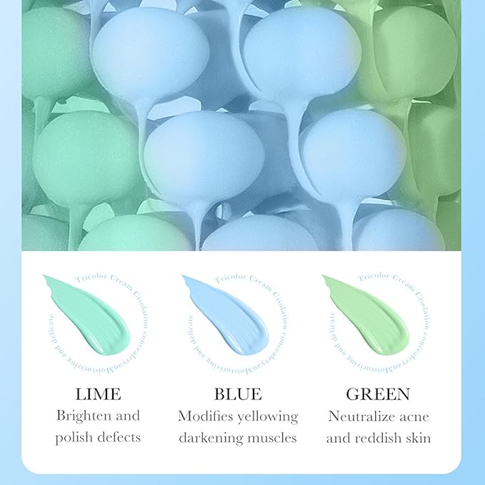 Hydrating Face Primer for Makeup, One Step Color Corrector Isolation Cream, Makeup Primer for Face, Skin Tone Correcting Oil-Control, Long Lasting Foundation (Primer 02+03, 80g)