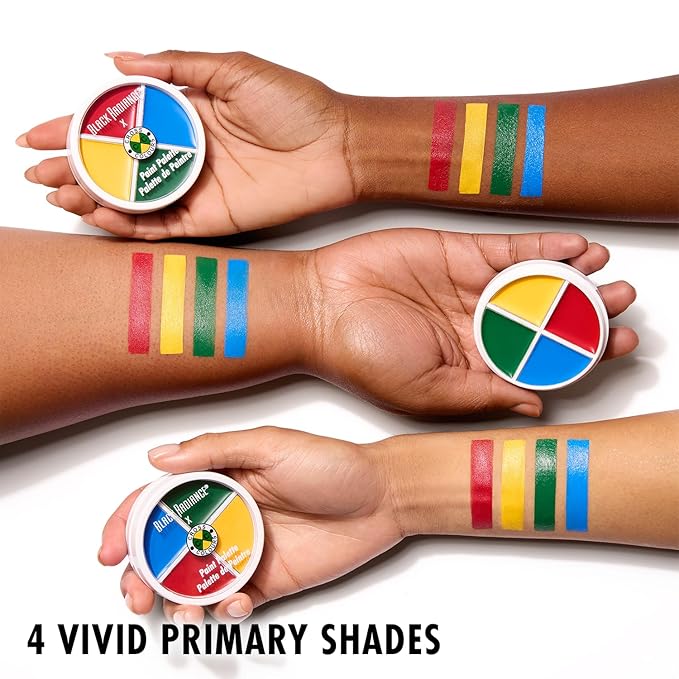 Black Radiance Cross Colours Paint Palette, Ultra-Pigmented Metallic Finish Multi-Use Cream, Smooth Buttery Texture, Crease-Resistant & Blendable Formula, Paraben & Cruelty-Free- Primary Focus